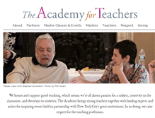 Tablet Screenshot of academyforteachers.org
